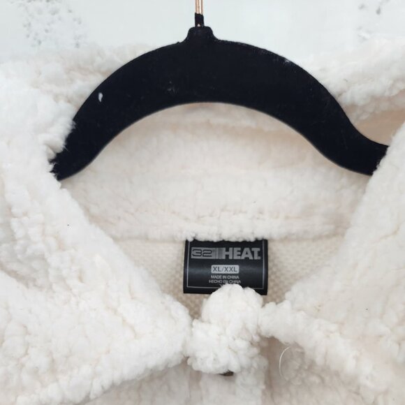 NWT 32 Degrees Heat Sherpa “Shacket” Tan/Cream – XL/XXL - Picture 8 of 14